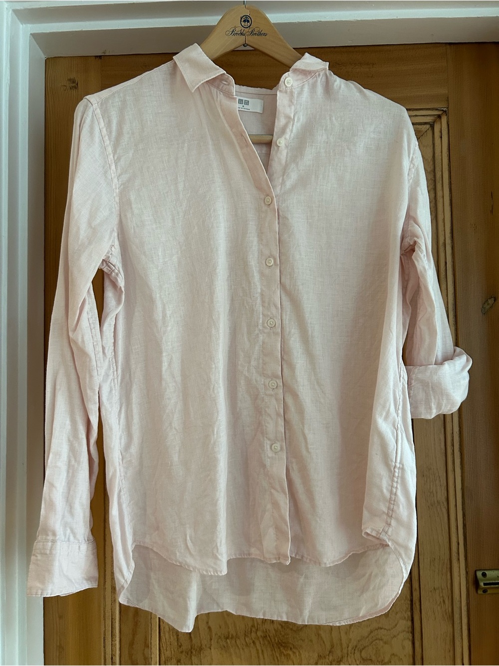 Uniqlo Light Pink Women's Button-Down Shirt